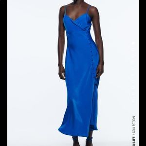 Zara royal blue maxi dress